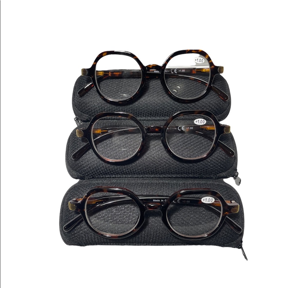 Eyekepper Retro Design Vintage Reading Eyeglasses Small Lens- Tortoise +1.00 3pk